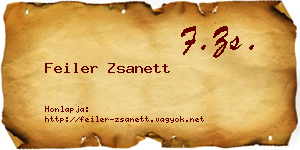 Feiler Zsanett névjegykártya